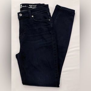 7 for Mankind Size 28 dark wash jeans, lightly used